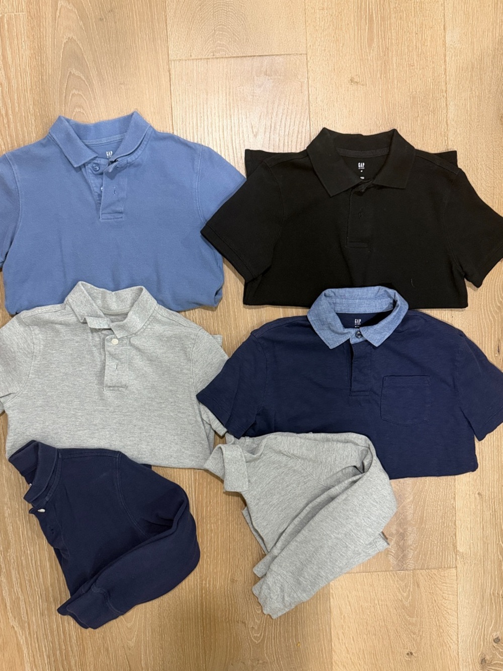 GAP Kids Polo Shirts - Navy, Light Blue, Black, Gray